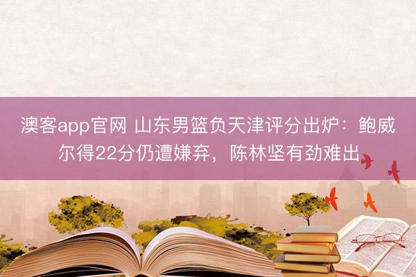 澳客app官网 山东男篮负天津评分出炉：鲍威尔得22分仍遭嫌弃，陈林坚有劲难出