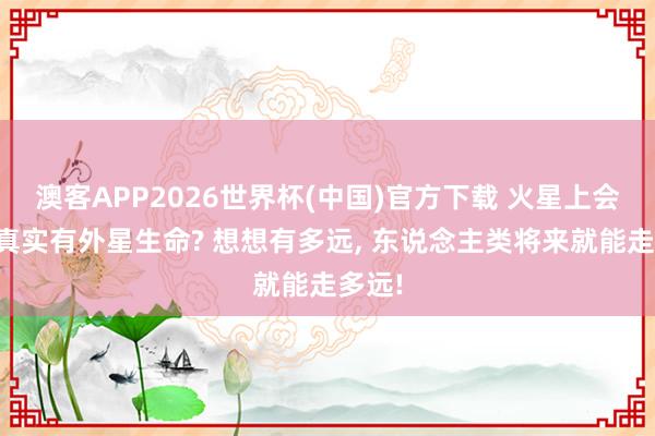 澳客APP2026世界杯(中国)官方下载 火星上会不会真实有外星生命? 想想有多远， 东说念主类将来就能走多远!