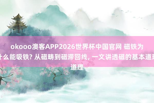 okooo澳客APP2026世界杯中国官网 磁铁为什么能吸铁? 从磁畴到磁滞回线， 一文讲透磁的基本道理