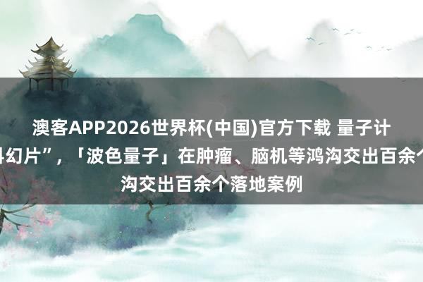 澳客APP2026世界杯(中国)官方下载 量子计划走出“科幻片”， 「波色量子」在肿瘤、脑机等鸿沟交出百余个落地案例