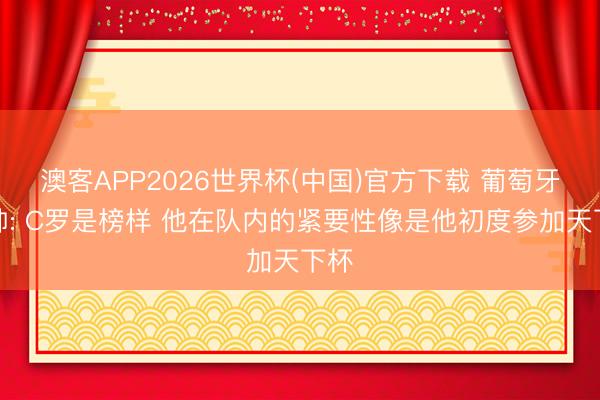 澳客APP2026世界杯(中国)官方下载 葡萄牙主帅: C罗是榜样 他在队内的紧要性像是他初度参加天下杯